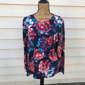 Croft&Barrow floral print pullover. Size 2X